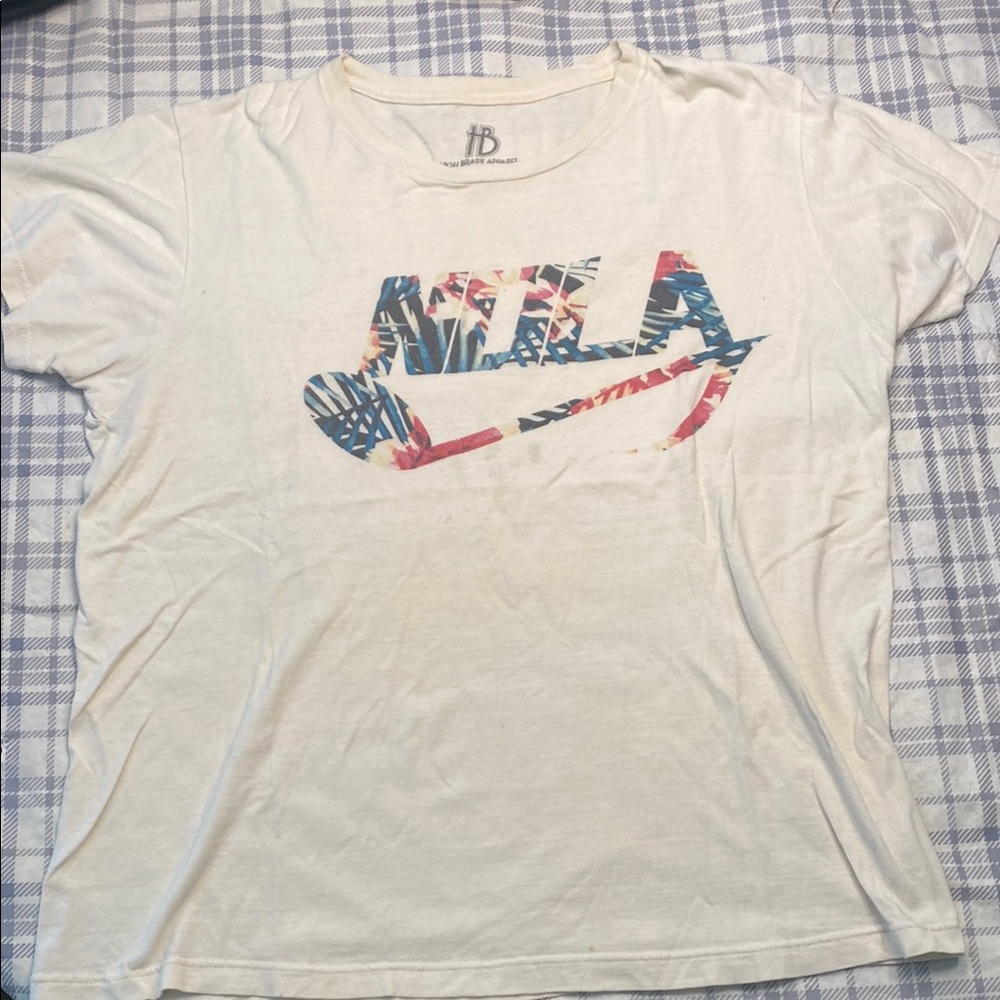 Nike Graphic Tee with Tropical Logo